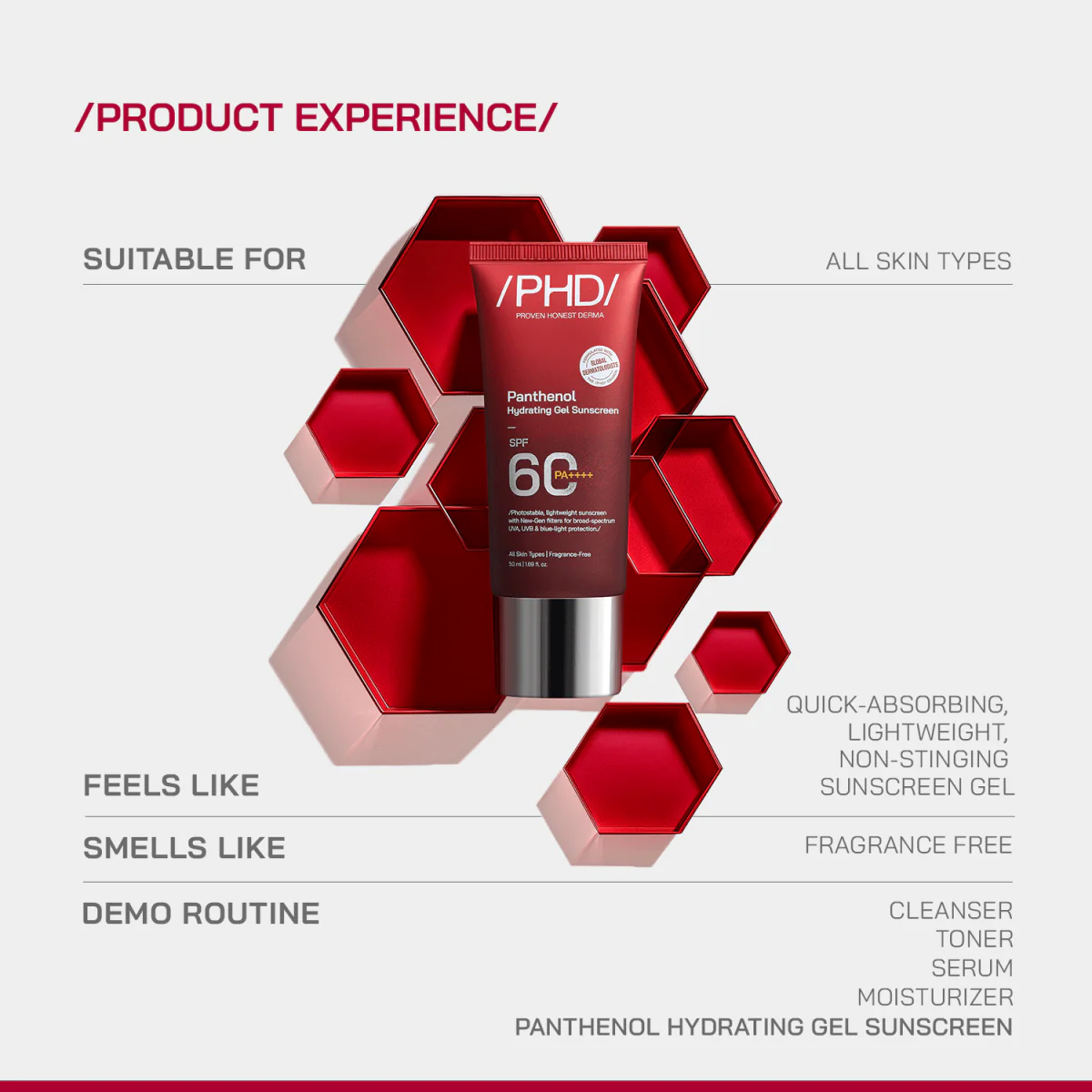 Panthenol Hydrating Gel Sunscreen SPF 60 PA++++ - Image 6
